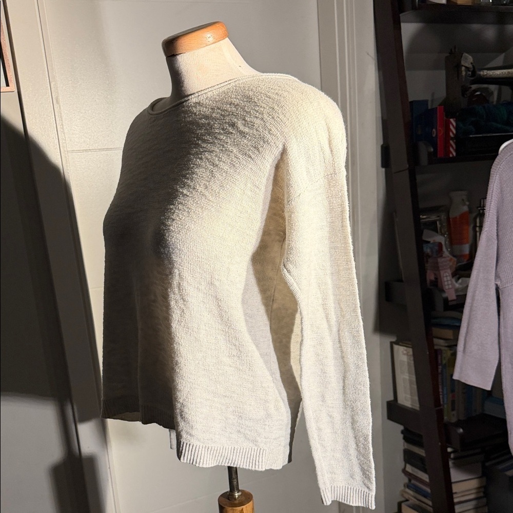 Women's heathered rollneck Cream Sweater